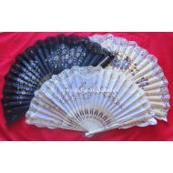 wachlarz hiszpański z KORONKĄ 24-25 cm ręcznie malowany - wachlarze9100_slubne_z_koronka_recznie_malowane_kwiatki_25cm_bis_3b.jpg